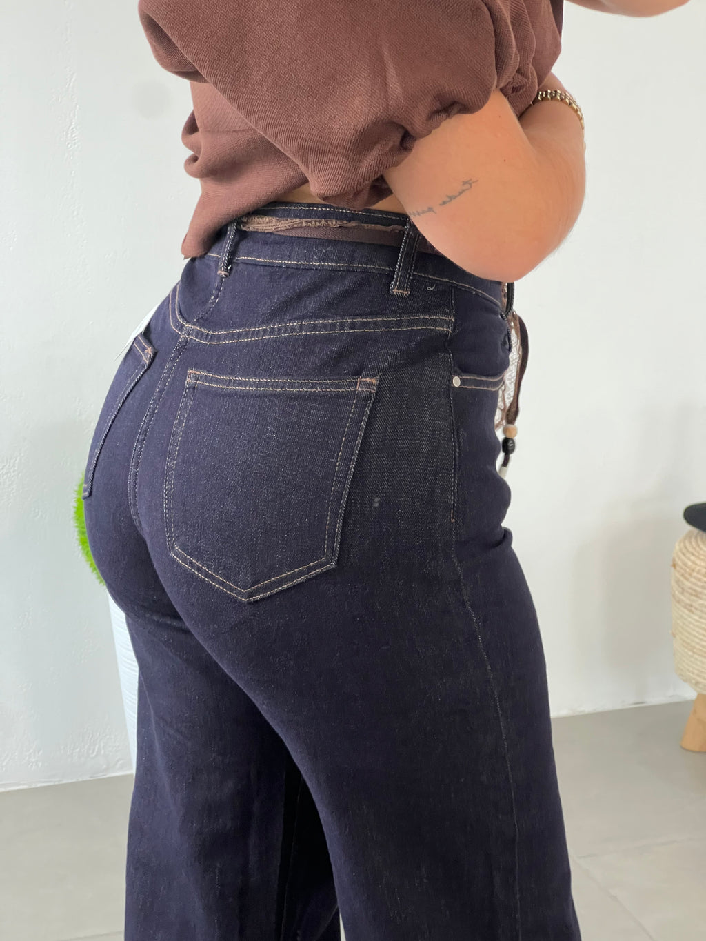 Calças Denim Lace