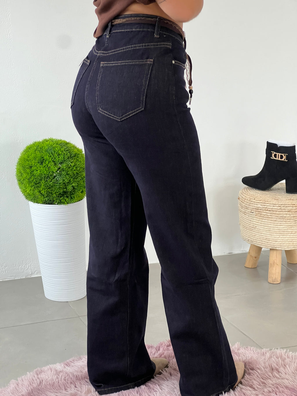Calças Denim Lace