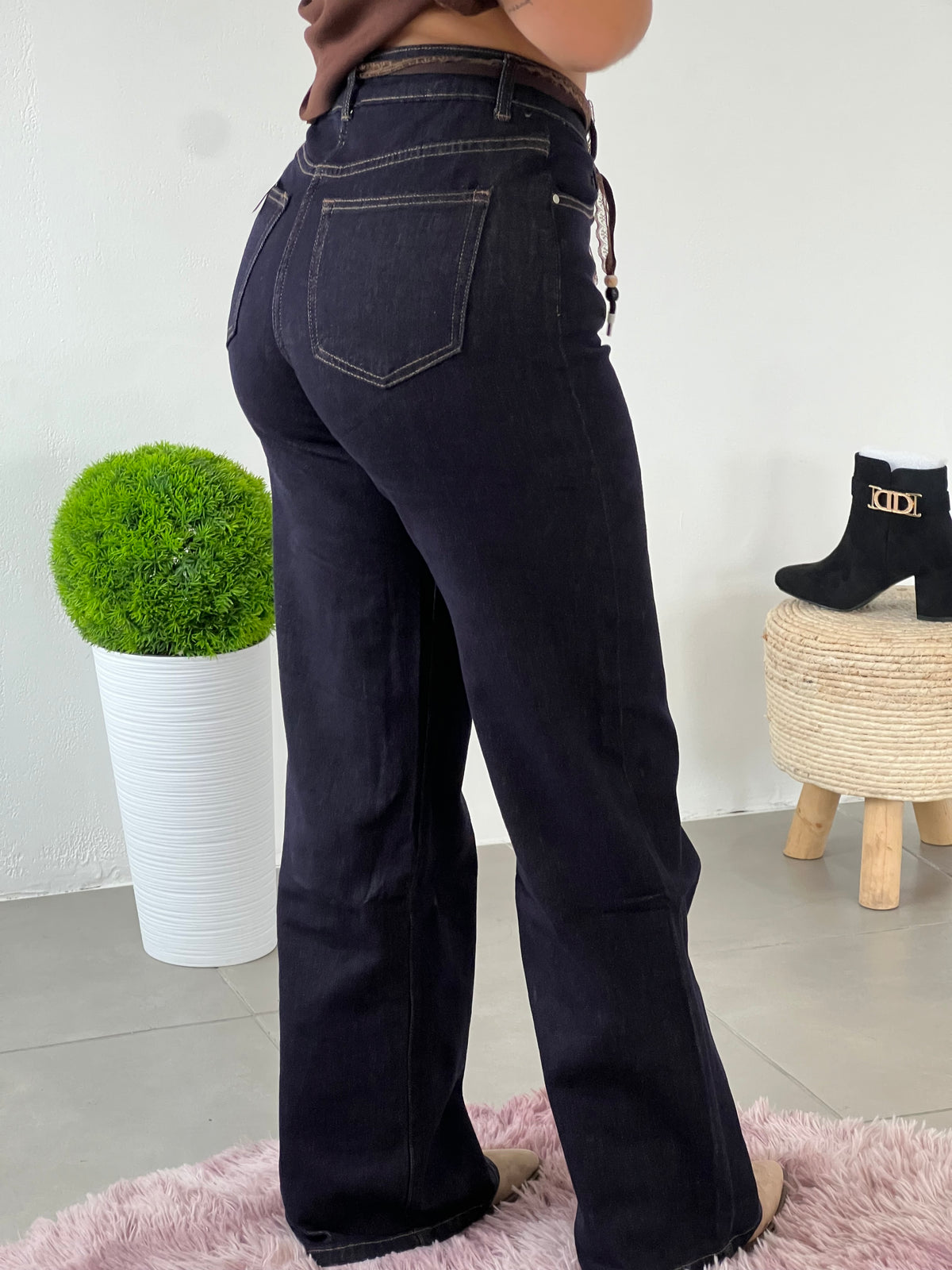 Calças Denim Lace