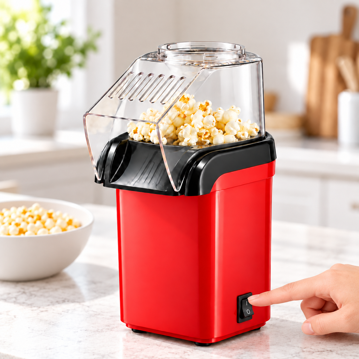 Máquina de Pipocas Vermelha 🍿