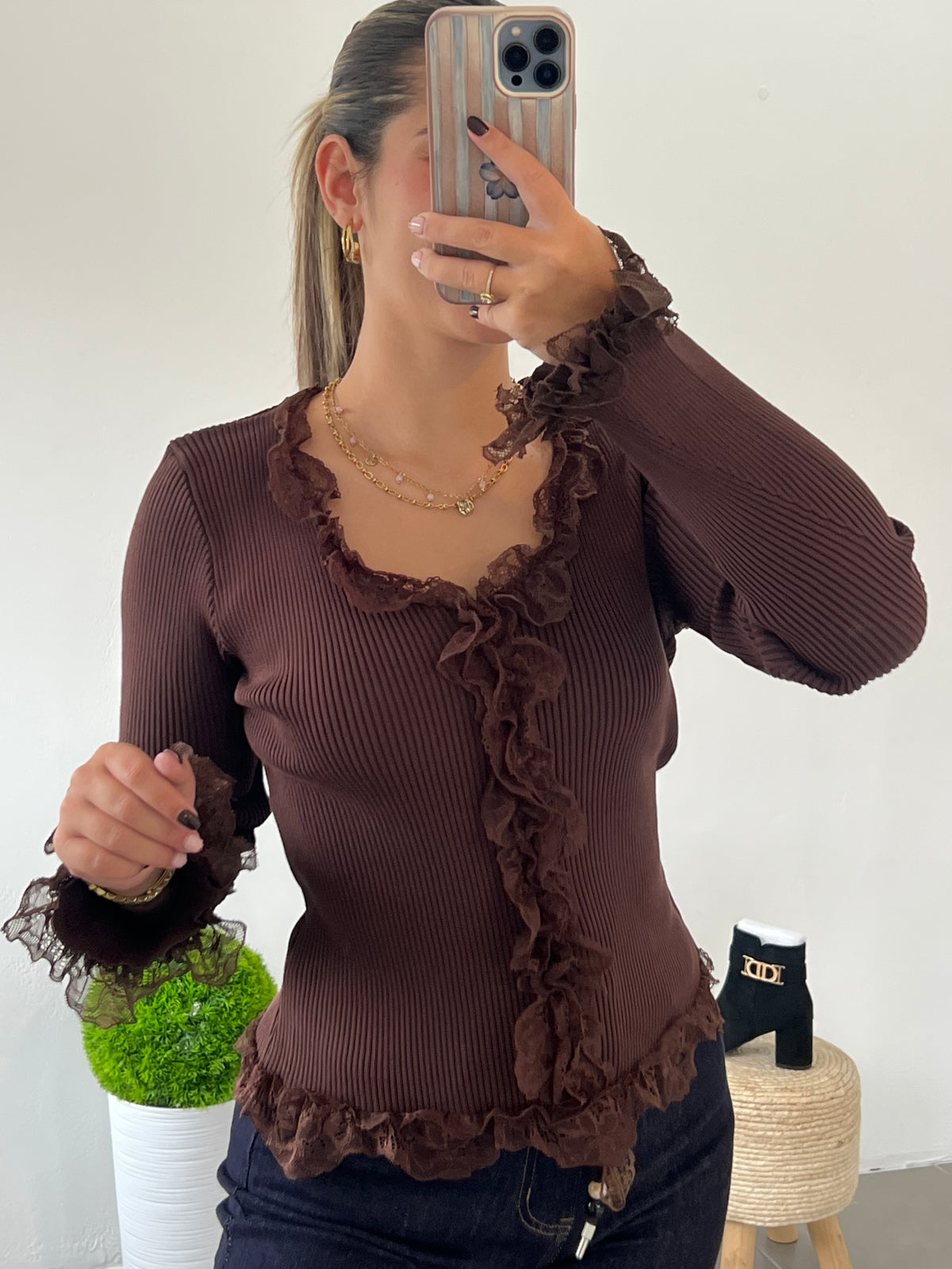 Camisola Romantic Lace