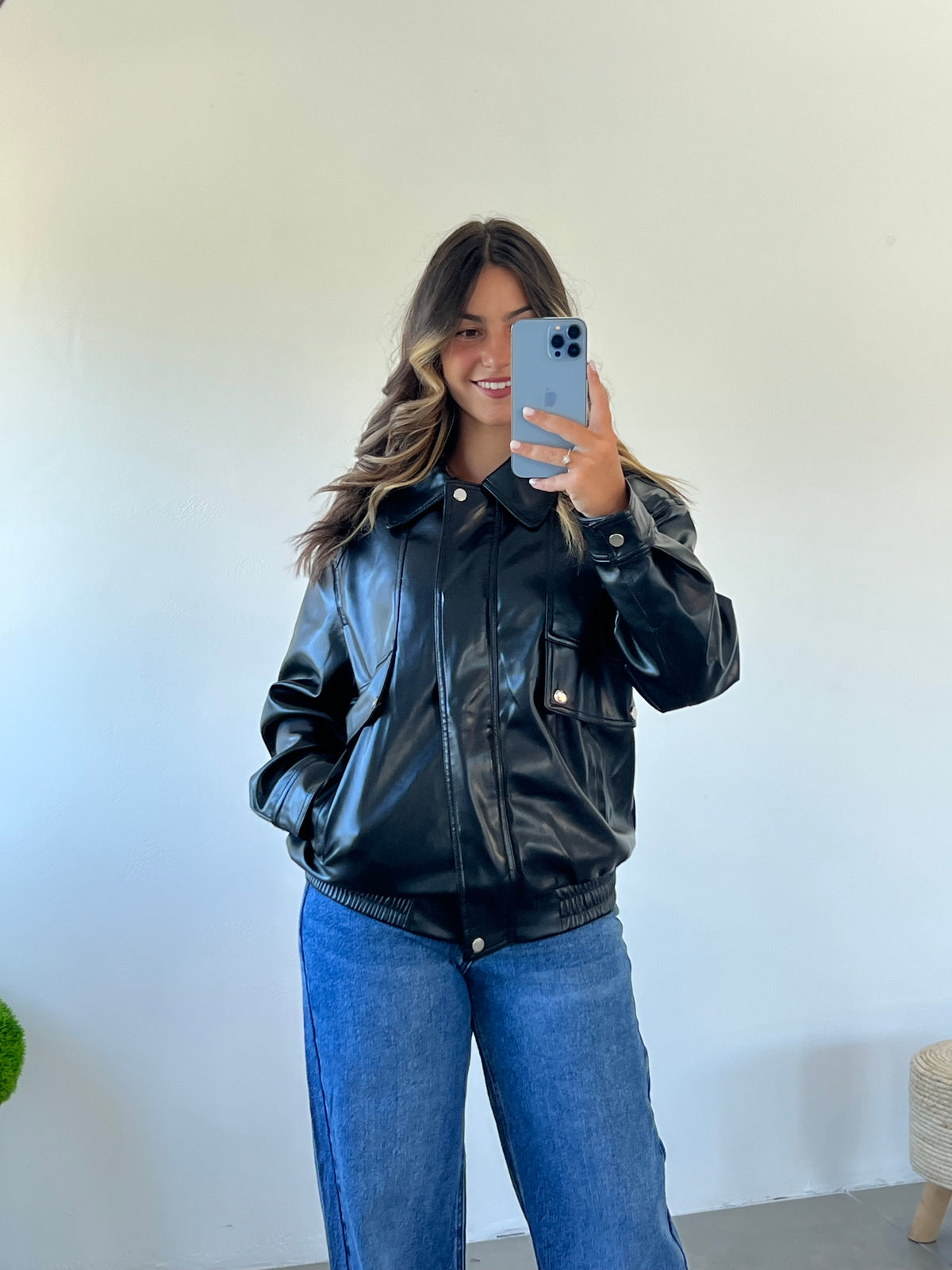 Casaco efeito pele Midnight Cargo